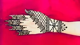 New back hand mehndi design lagana sikhe wo bhi bohot Jldi || Mehndi design | Soniya&rsquo;s mehndi 