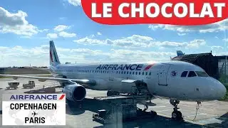 Потрясающая еда в бизнес-классе Air France на самолете A321 🇩🇰⇢🇫🇷【4K Копенгаген — Париж】Вкусно!
