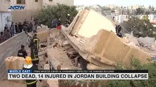 Two dead, 14 injured in Jordan building collapse