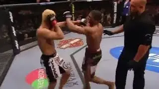 Paul Daley Sucker Punch Josh Koscheck Stopped By Referee Dan Miragliotta