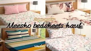💯👌Very cheap 😍Great quality king size bedsheets from meesho 😍 | meesho haul |