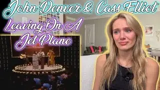 John Denver & Cass Elliot-Leaving On A Jetplane!!  Russian Girl First Time Hearing!!!!