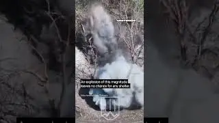 Ukrainian Soldier Throws TM-62 Anti-Tank Mine at Russian Dugout #warinukraine