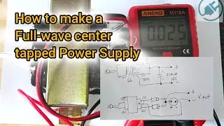 HOW TO MAKE A FULL-WAVE POWER SUPPLY @tletechcher #trending