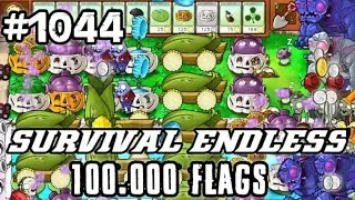Plants vs Zombies Survival Endless 100000 Flags Part 1044 | 20860 - 20880 Flags