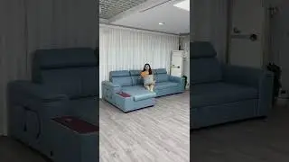 Multifunctional sofa bed turns into a big bed in seconds girls like to operate it easy to control