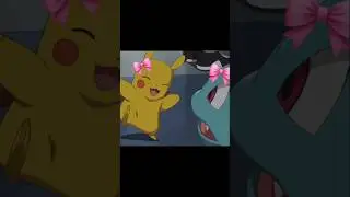 Pikachu mimics ivysaur