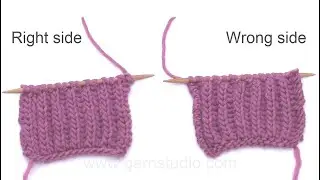 How to knit English Rib