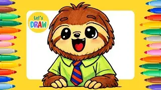 How to Draw Flash Slothmore - Zootopia | Drawing Tutorial ✏️🎨