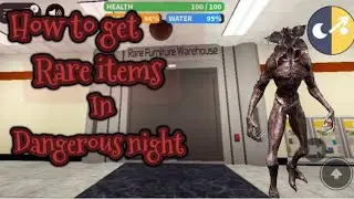 Roblox Dangerous night- HOW TO GET RARE ITEMS