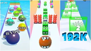 Ultimate 2048 Challenge! Jelly Run vs Ball Run Infinity vs Number Bullet Run