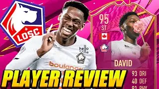 BEST DYNAMIC! 👑 95 FUTTIES DAVID PLAYER REVIEW! 95 DAVID REVIEW! JONATHAN DAVID FUTTIES REVIEW!