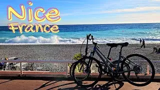 FRENCH RIVIERA January 2026 🌍 NICE The sea is rough. 🌊 🌴⛱️  Mediterranean atmosphere 🇫🇷 Côte d'Azur