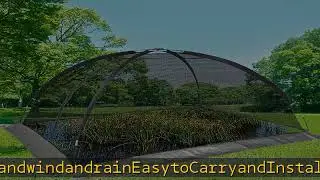 Pond Net Cover Dome 14 x 11 FT Koi Pond Cover Dome Durable Plant Cover for Potted ProtectorFor Back