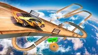 Mega Ramp Car Stunt 3d - unlimited Car Driving Challenges Android Gameplay # Impossible Curve Track
