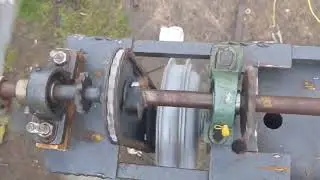 48v 1kw E Bike Hub Motor Wind Turbine Project - Overhead view showing Dual Rotor Driveshaft 13/02/22
