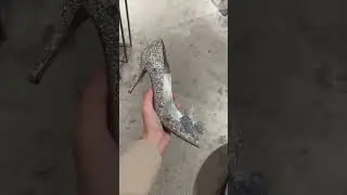 Свадебные туфли Jimmy Choo на каблуке Золушки