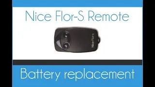 How to change battery on Flor-S Remote