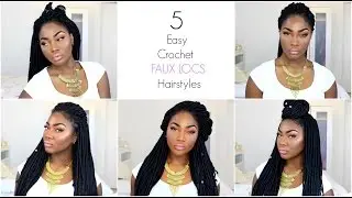 How to style faux locs | 5 Cute Hairstyles for Beginners | Protective Styles