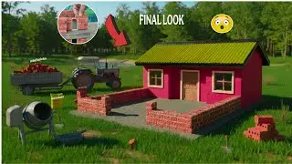 I Built a Miniature Modern House 🏚️with Real Bricks 🧱!  @HMbuildx