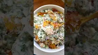 Crispy Potato Salad | Creamy, Herby & Full of Flavor! 🥔✨