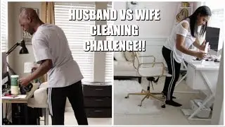 HUSBAND VS WIFE CLEANING CHALLENGE