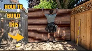 Backyard Privacy Screen Build