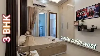 flat in noida extension/3 bhk apartment/home tour/interior design/fusion the rivulet greater noida w