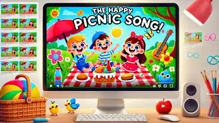 The Happy Picnic Song! 🧺🎶 | Fun Kids Song About Outdoor Adventures