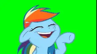 Green Screen: Rainbow Dash Laughing (MLP)