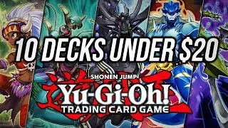 Yu-Gi-Oh! 10 Budget Decks Under $20! 💰