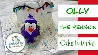 Igloo and pinguin Cake. Olly the pinguin