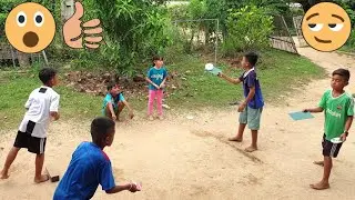 CDs fly to the small board | Fun outdoor games | Team building game