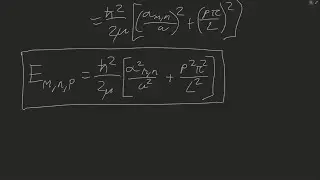 Derivation of the Schrödinger Equation in a Cylindrical Well