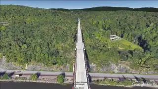 Walkway Over the Hudson (Poughkeepsie - Highland, NY) - hike flyover