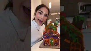 How to decorate a haunted gingerbread house #shortsvideo #shorts