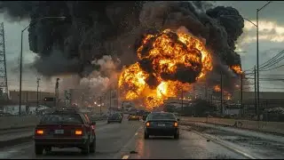 Huge Terrifying Explosion, After Iranian Cruise Missile Hits Israeli Government Building, Tel Aviv