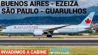 SHOW DE SIMPATIA DA TRIPULAÇÃO DO BOEING 787-9 DA AIR CANADA NO VOO EZE X GRU