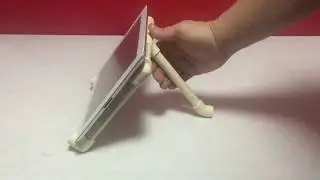 Tablet holder with PVC tubes