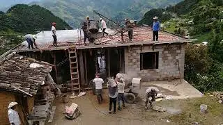 Colado de losa de 90 M2,con coladores de ocotlamanic,en San Juan Cuautla,1 de septiembre de 2024.