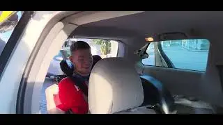 Sam on 1st taxi to Boma Restaurant in Jambo House Resort for breakfast @Disney World @onthatnote