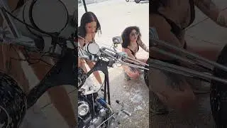 1971 harley-davidson chopper bath time