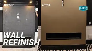 Wall Renovation Without Painting | Gold Wall | Nelcos Architectural Film Installation