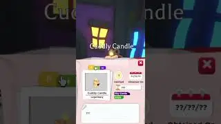 New Pet Cuddly Candle in Neon | Roblox Adopt Me #shorts