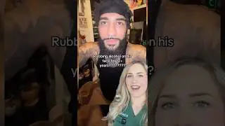 Did rubbing alcohol give him perfect skin?!