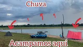 Acampamento e pescaria no Rio grande,a noite algu&eacute;m tentou furtar as nossas coisas 🙏🙏