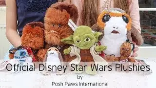 Super Soft Star Wars Plushies - Chewie, Yoda, R2D2 & Porg Soft Toy