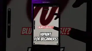 Make your own INKING BRUSH in HiPaint for SMOOTH LINEART! (Avoid blurry lines) #shorts #digitalart