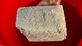 ASMR | New Sandcement Stonecrush Water crumbling Dipping and Pouring Mixing 