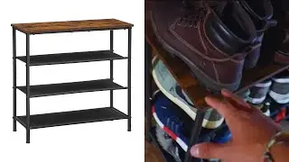 VASAGLE  4 Tier Shoe Storage Rack Shoe Rack Review